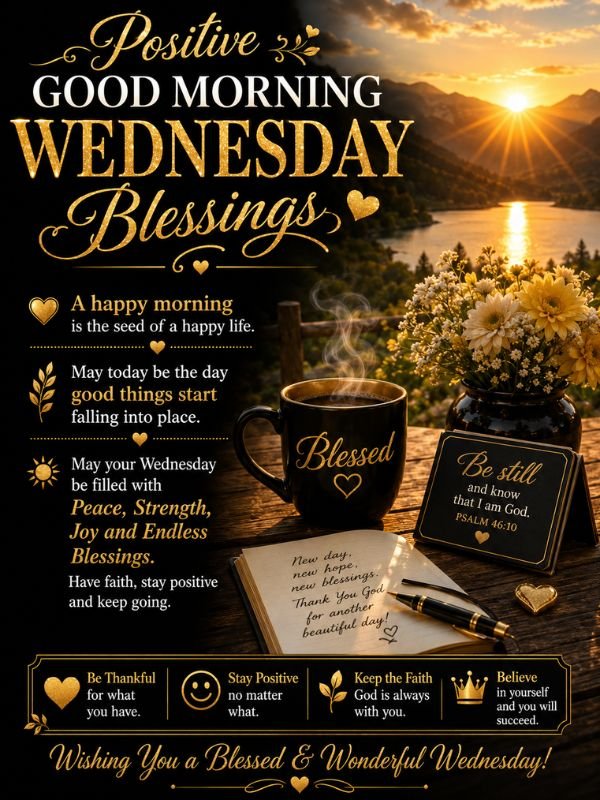 postive Good Morning wednesday blessing