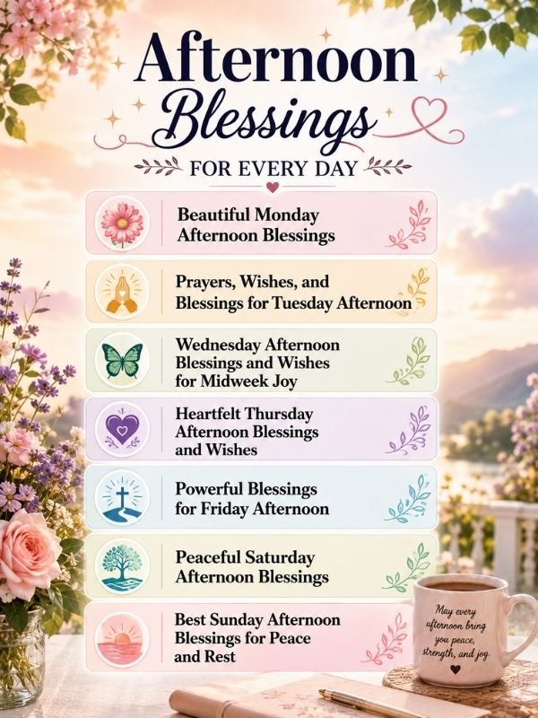 Afternoon Blessings for Every Day