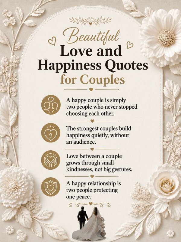 Beautiful Love and Happiness Quotes for Couples