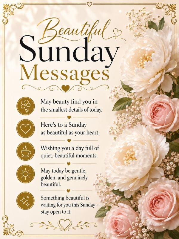 Beautiful Sunday Messages