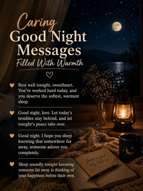 Caring Good Night Messages Filled With Warmth