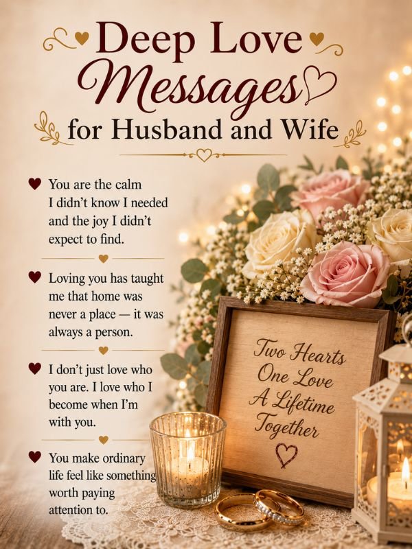 Deep Love Messages for Husband and Wife
