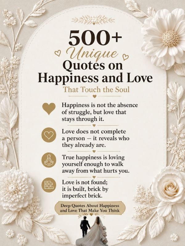 Deep Quotes About Happiness and Love That Make You Think