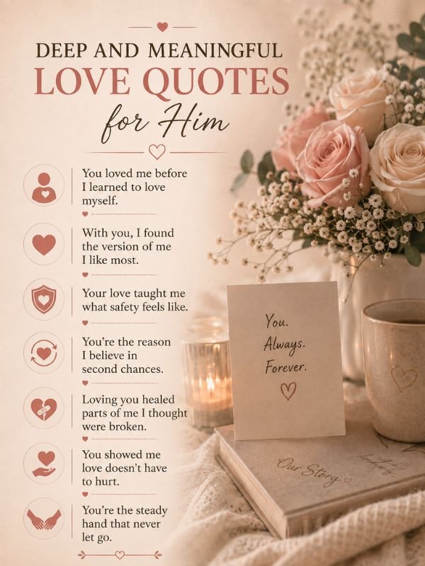 Deep and Meaningful Love Quotes for Him
