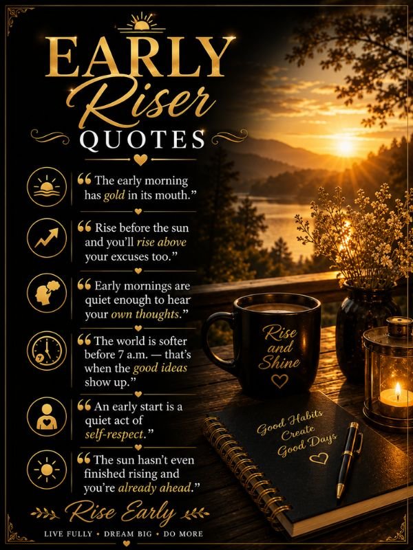 Early Riser Quotes