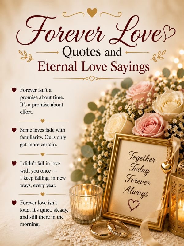 Forever Love Quotes and Eternal Love Sayings