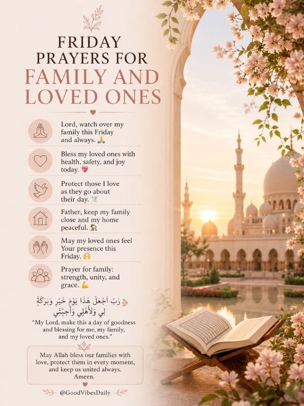 Friday Prayers for Family and Loved Ones