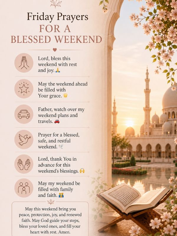 Friday Prayers for a Blessed Weekend 🙏