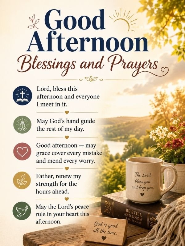 Good Afternoon Blessings and Prayers