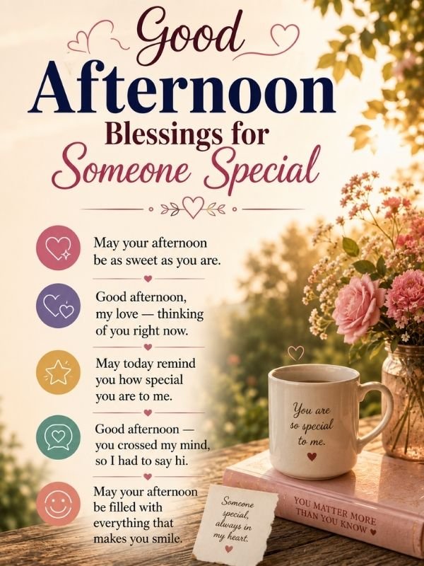Good Afternoon Blessings for Someone Special