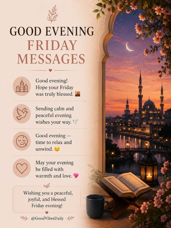 Good Evening Friday Messages