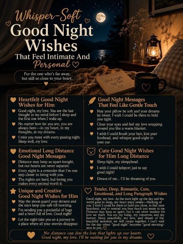 Good Night Wishes That Feel Intimate And Personal
