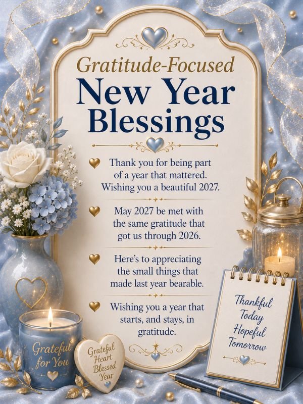 Gratitude-Focused New Year Blessings