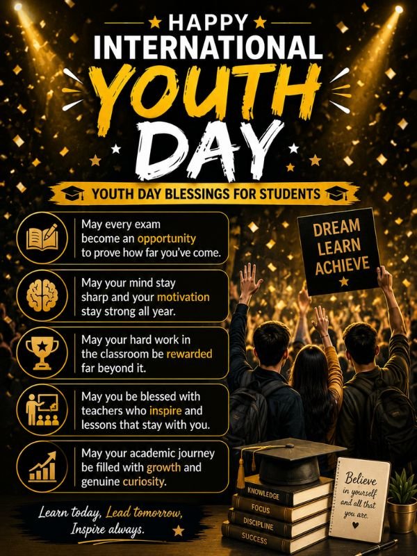 Happy International Youth Day Message For Students