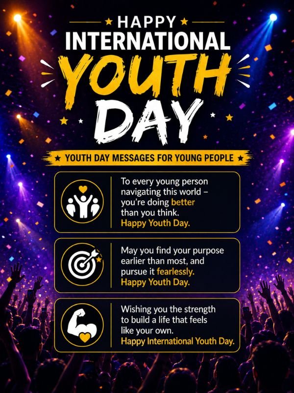 Happy International Youth Day Message For Young people
