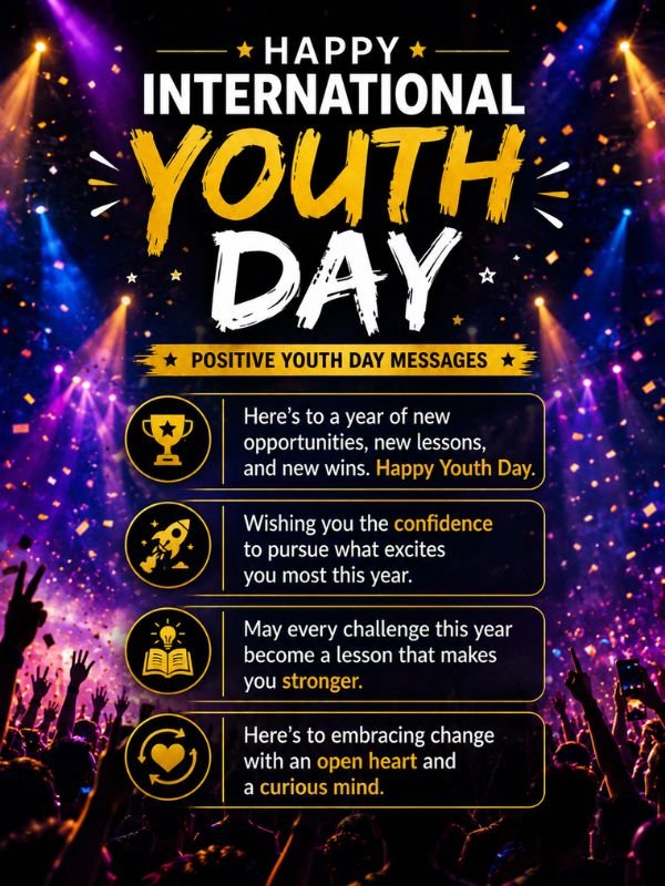 Happy International Youth Day Positive Youth Message