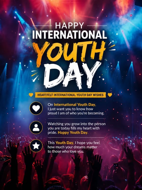 Happy International Youth Day heartfelt