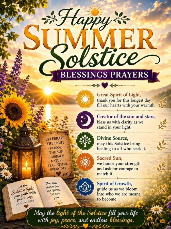 Happy Summer Solstice Blessings Prayers