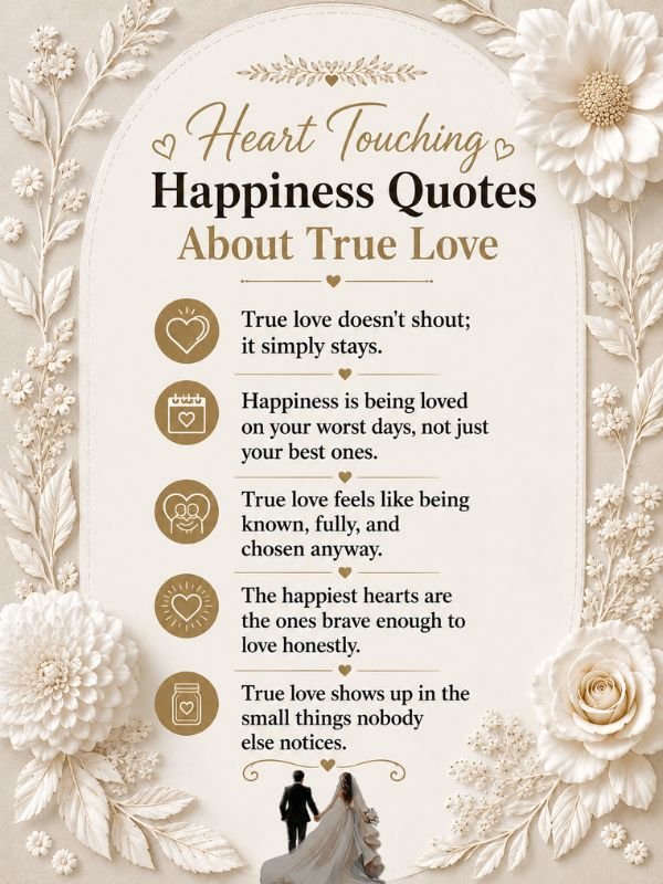 Heart Touching Happiness Quotes About True Love