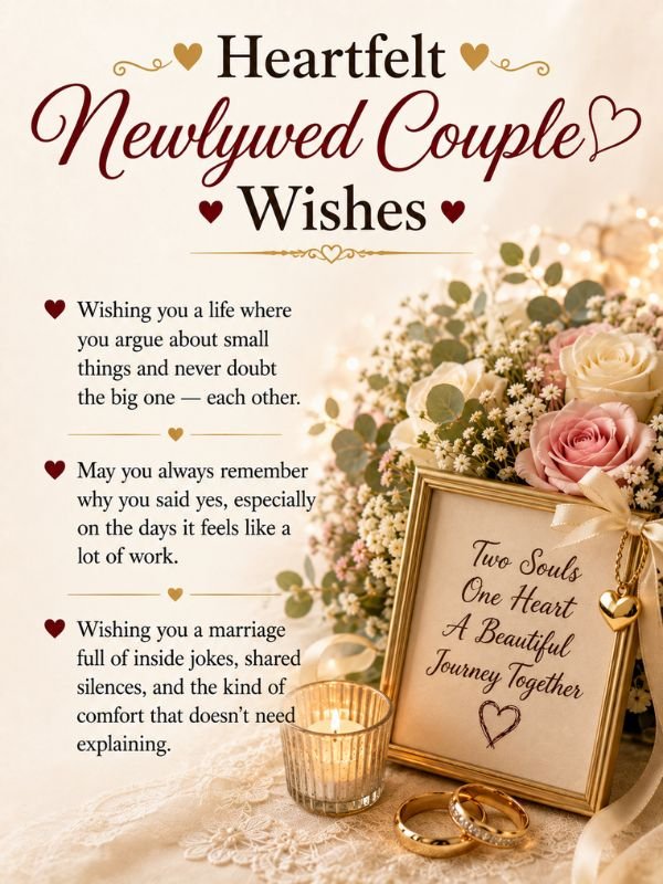 Heartfelt Newlywed Couple Wishes