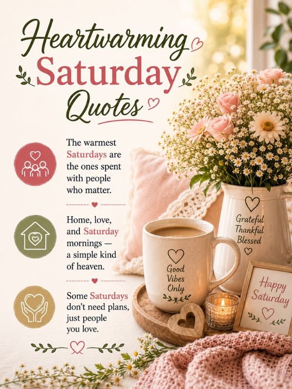 Heartwarming Saturday Quotes