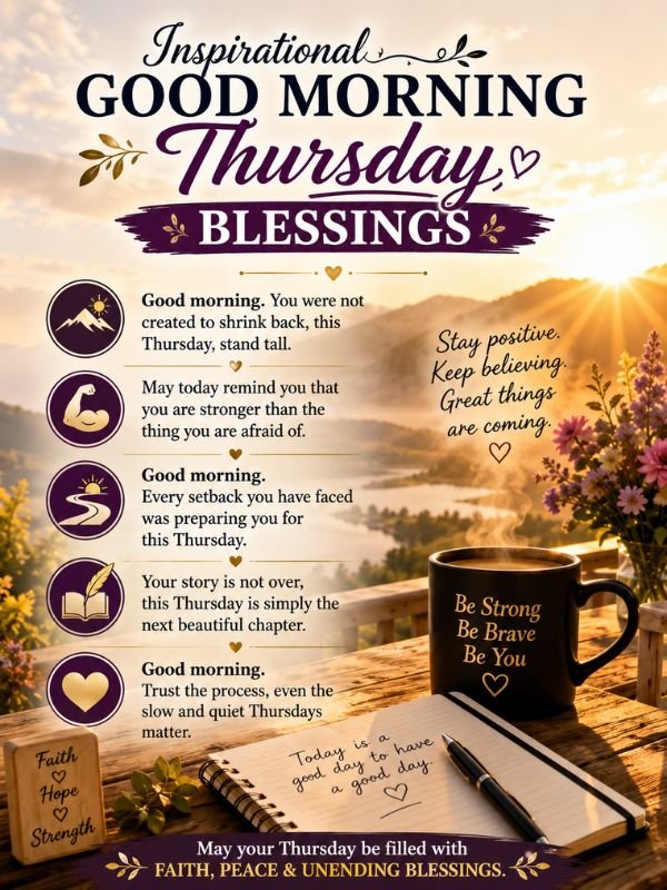 Inspirational Good Morning Thursday Blessings