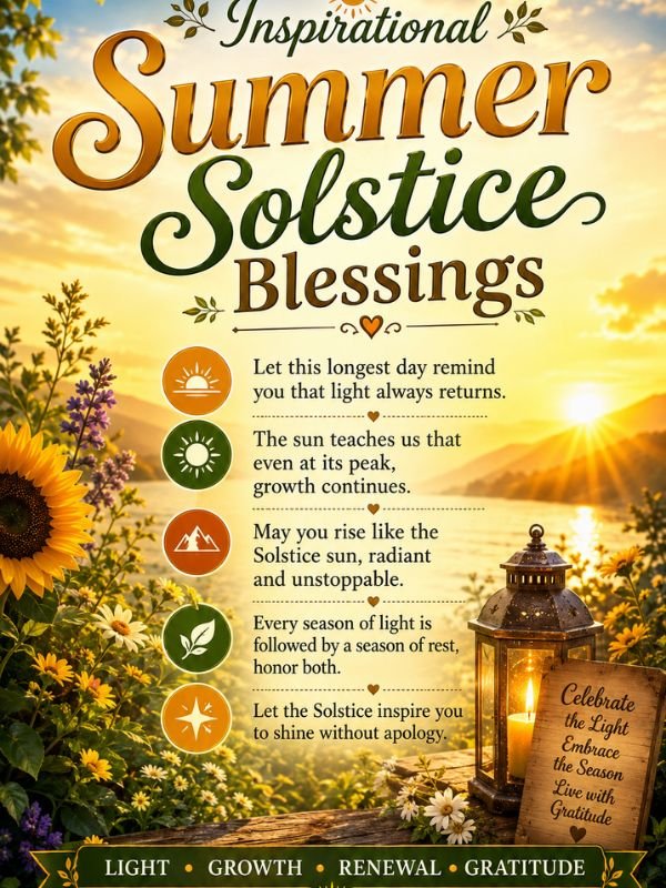 Inspirational Summer Solstice Blessings