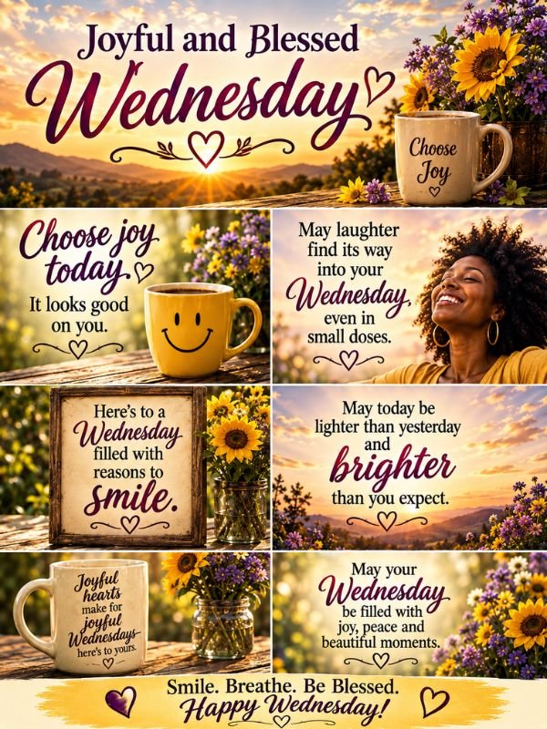Joyful and Blessed Wednesday Messages