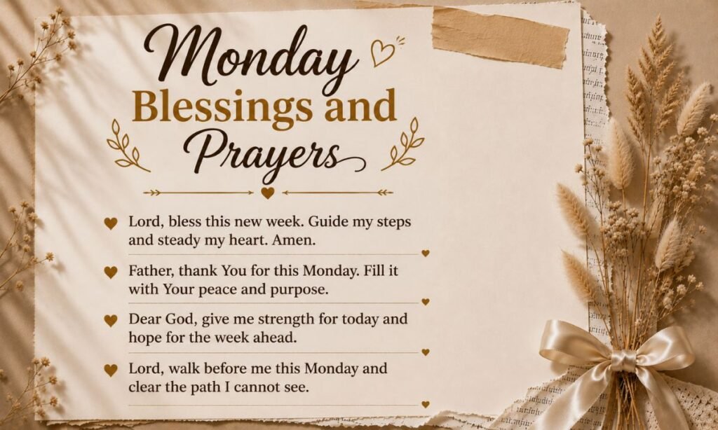 Monday Blessings and Prayers