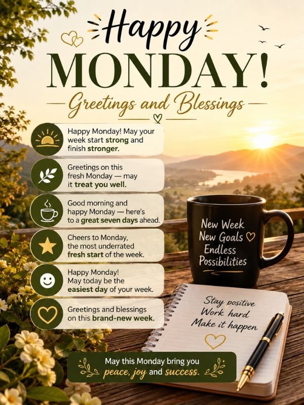 Monday Greetings and Blessings