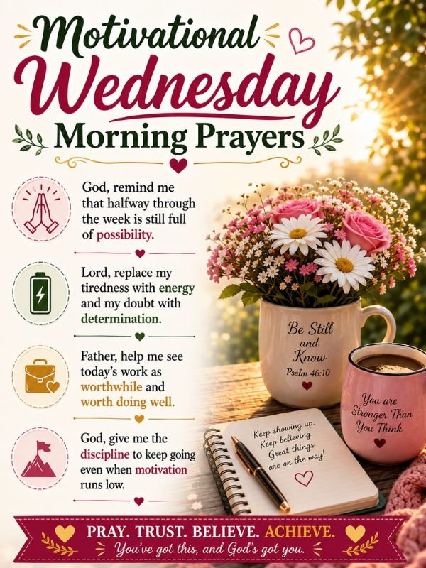 Motivational Wednesday Morning Prayers
