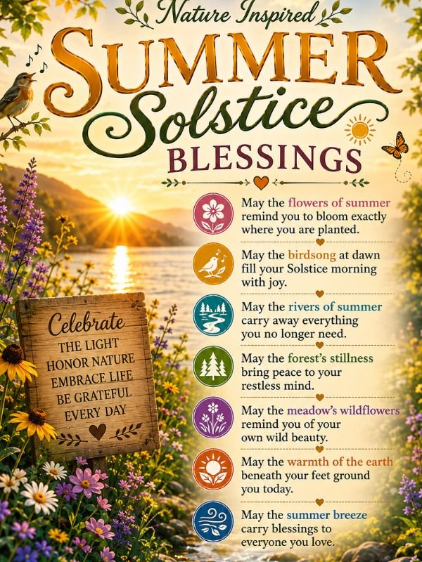 Nature Inspired Summer Solstice Blessings