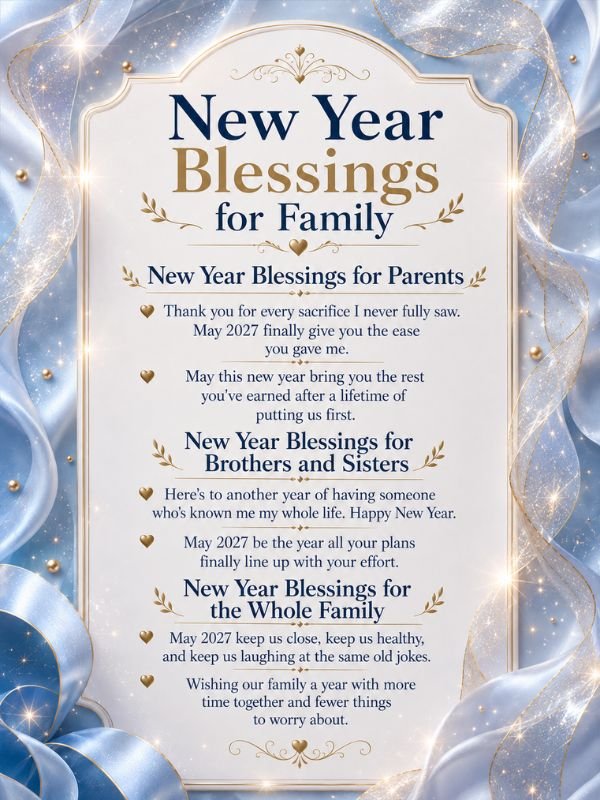 New Year Blessings for Family