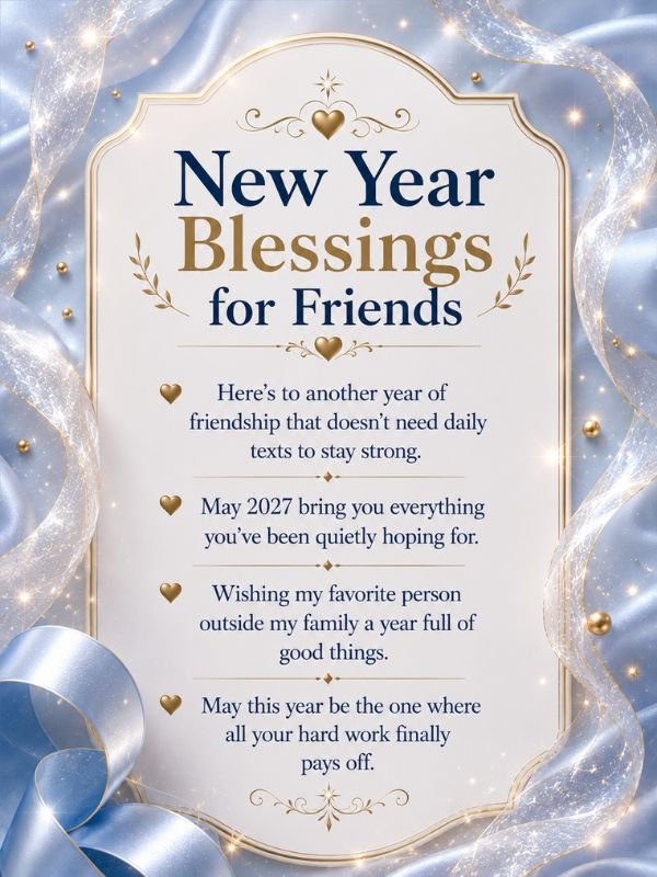 New Year Blessings for Friends