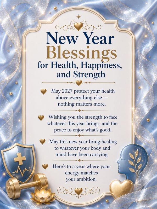 New Year Blessings for Health, Happiness, and Strength