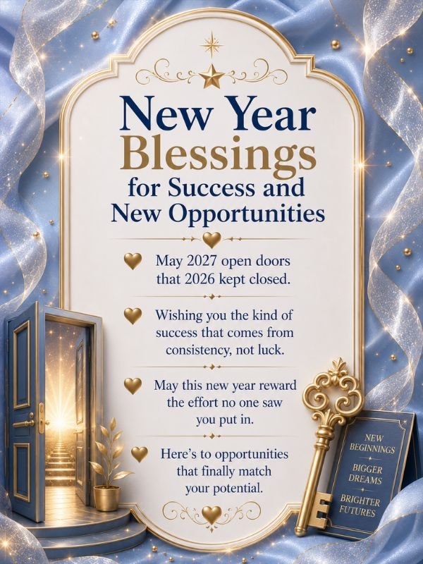 New Year Blessings for Success and New Opportunities