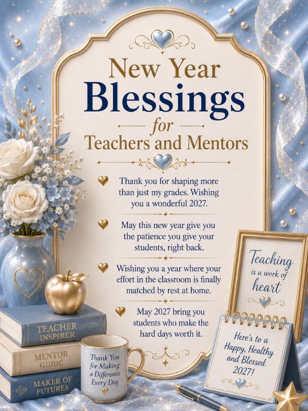 New Year Blessings for Teachers and Mentors