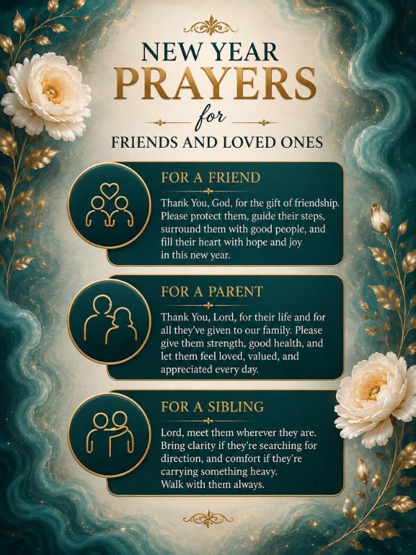 New Year Prayers for Friends and Loved Ones