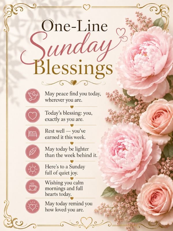 One-Line Sunday Blessings