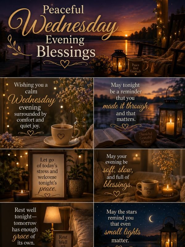 Peaceful Wednesday Evening Blessings