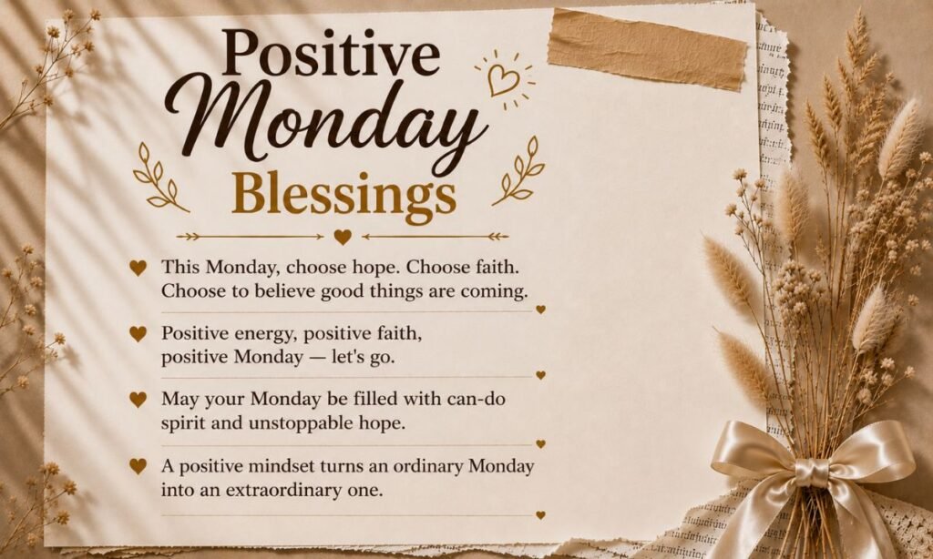 Positive Monday Blessings