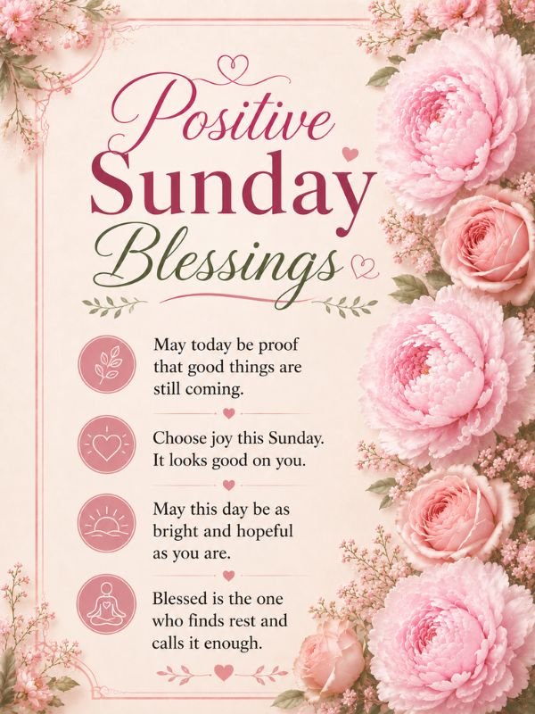 Postive Sunday Prayers