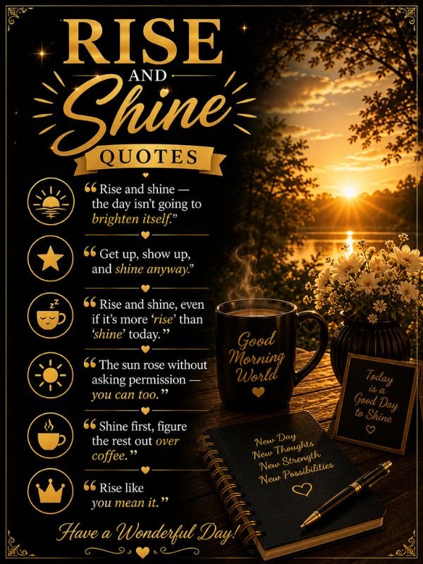 Rise And Shine Quotes