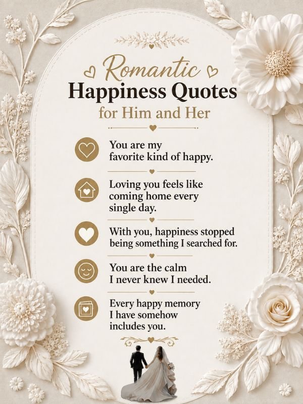 Romantic Happiness Quotes for Him and Her