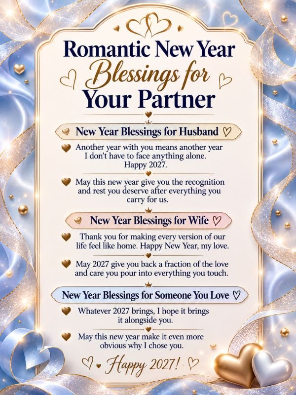 Romantic New Year Blessings for Your Partner