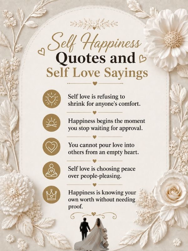 Self Happiness Quotes and Self Love Sayings