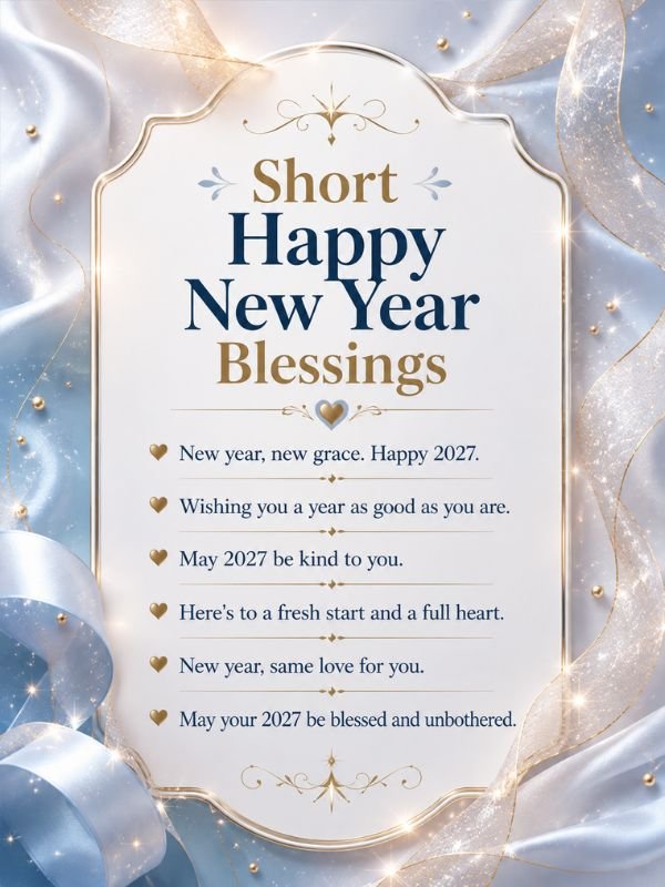 Short Happy New Year Blessings