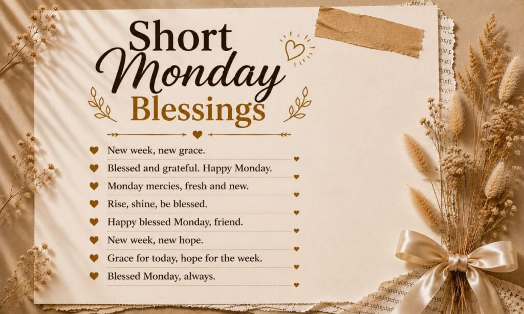 Short Monday Blessings