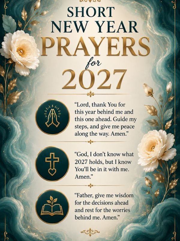 Short New Year Prayers for 2027