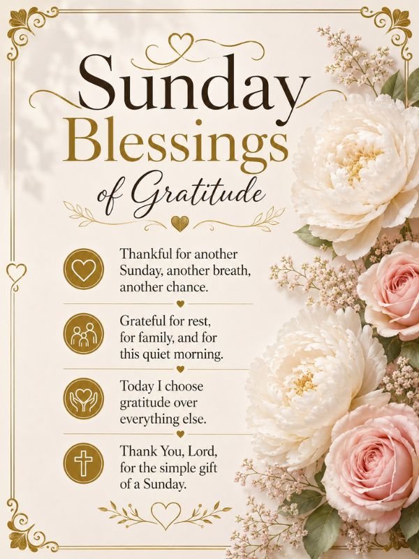 Sunday Blessings of Gratitude